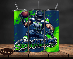 Seattle Seahawks Tumbler Wrap, Nfl Teams,Nfl Logo football, Logo Tumbler PNG Design 29