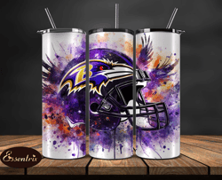 Baltimore Ravens Logo NFL, Football Teams PNG, NFL Tumbler Wraps PNG Design 24