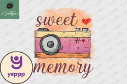 Sweet Memory Photography Vintage PNG Design 40