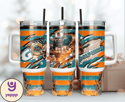 Miami Dolphins Tumbler 40oz Png, 40oz Tumler Png 20 by Yeppp Shop