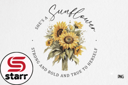 Vintage Sunflower Quote PNG Sublimation Design 20