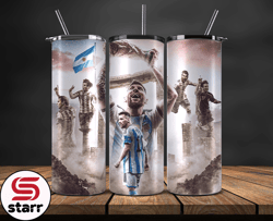 Lionel  Messi Tumbler Wrap ,Messi Skinny Tumbler Wrap PNG, Design by starr Store 31