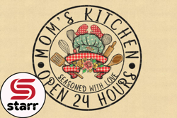Funny Moms Kitchen Sublimation PNG Design 110
