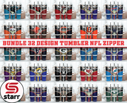 Bundle 32 Design Tumbler NFL Zipper 40oz Png, 40oz Tumler Png 98 by starr