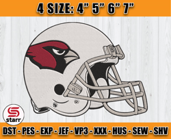 Cardinals Embroidery, NFL Cardinals Embroidery, NFL Machine Embroidery Digital, 4 sizes Machine Emb Files - 03 -starr