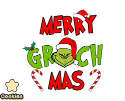 Grinch Christmas SVG, christmas svg, grinch svg, grinchy green svg, funny grinch svg, cute grinch svg, santa hat svg 254