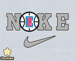 Nike LA Clippers Svg, Stitch Nike Embroidery Effect, NBA Logo, Basketball Svg, NBA, Nike Nba Design 10