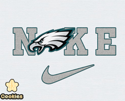 Nike Philadelphia Eagles Embroidery Effect, Nike Svg, Football Team Svg, Nfl Logo, NfL,Nfl Design 36