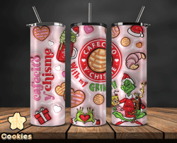 Grinchmas Christmas 3D Inflated Puffy Tumbler Wrap Png, Christmas 3D Tumbler Wrap, Grinchmas Tumbler PNG 52