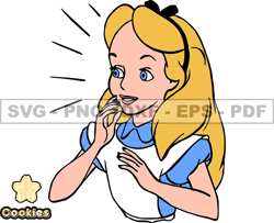 Alice in Wonderland Svg, Alice Svg, Cartoon Customs SVG, EPS, PNG, DXF 78
