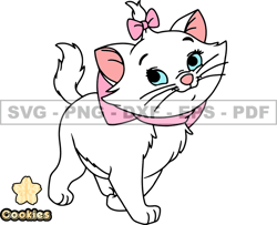 Disney Cat Marie Svg, Kitten Cat Marie Png, Cartoon Customs SVG, EPS, PNG, DXF 160