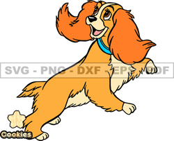 Disney Lady And The Tramp Svg, Good Friend Puppy,  Animals SVG, EPS, PNG, DXF 251