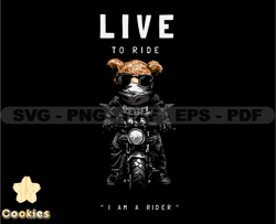 Harley Biker Bear, Motorbike SVG PNG, Harley Logo, Skull SVG Files, Motorcycle Tshirt Design, Digital Download 135