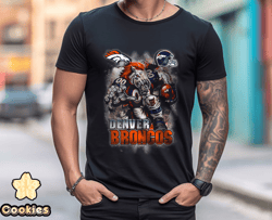 Denver Broncos TShirt, Trendy Vintage Retro Style NFL Unisex Football Tshirt, NFL Tshirts Design 04