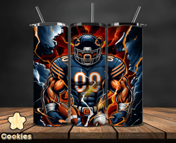 Chicago Bears Tumbler Wraps, Logo NFL Football Teams PNG,  NFL Sports Logos, NFL Tumbler PNG 6 by CookiesStore