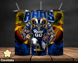 Los Angeles Rams Tumbler Wrap, Football Wraps, Logo Football PNG, Logo NFL PNG, All Football Team PNG by Cookies - 19