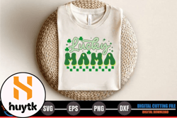 Lucky Mama, Mother day PNG, Mother day PNG – St.Patricks Day Retro SVG Design 299