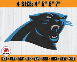 Panthers Embroidery, NFL Panthers Embroidery, NFL Machine Embroidery Digital, 4 sizes Machine Emb Files - 02