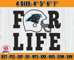 Panthers Embroidery, NFL Girls Embroidery, NFL Machine Embroidery Digital, 4 sizes Machine Emb Files -12