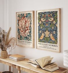 Set of 2 William Morris Print, Art Nouveau Print, Museum Exhibition Art, William Morris Poster, Botanical Print Set, Pri