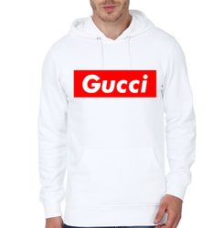 Gucci Box Logo White Hoodie