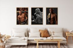 Anderson Silva Poster, Anderson Silva Set of 3 Posters, Wall Decor, UFC Poster, MMA Poster, Boxing Poster, Aesthetic Pos