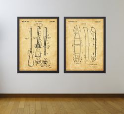 Canoe Patent Set of 2, Canoe Poster, Paddle Patent, Outdoor Activity Decor, .jpg