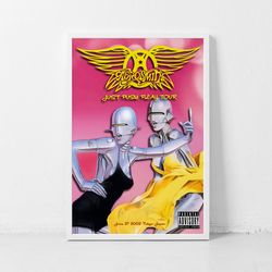 Aerosmith Music Gig Concert Poster Classic Retro Rock Vintage Wall Art Print Decor Canvas Poster-1