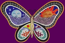 Fantastic Butterfly -Night and Day embroidery instant download