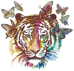 Stunning Tiger Butterfly Embroidery File - Instant Download