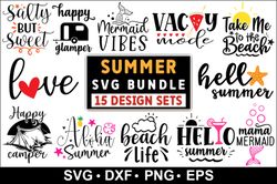 Summer Quotes SVG Bundle, Summer Graphic