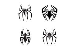 Spider Man Insect Arthropod Symbol Logo eps and jpg instant download