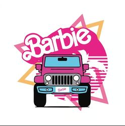 barbie car embroidery designs, barbie girl embroidery pattern for girls 4 size instant download