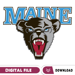Maine Black Bears Svg, Football Team Svg, Basketball, Collage, Game Day, Football, Instant Download