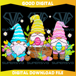 Cute Gnome Easter Day Cricut Svg Files, Bunny Easter Svg107
