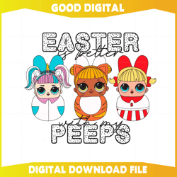 Easter Is Better With My Peeps Cute Little Girl Easter Peeps Svg207