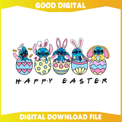 Funny Stitch Happy Easter Eggs SVG320