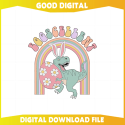 Groovy Eggs Cellent Dinosaur Floral Rainbow SVG Cutting Files335