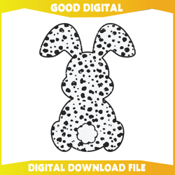 Grunge Dalmatian Bunny Happy Easter SVG345