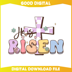 He is Risen Christian Easter Bible Verse SVG433