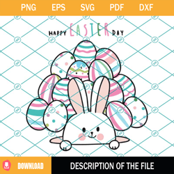 Cute Bunny Happy Easter Day Svg, Easter Day Svg, Easter Bunny Svg