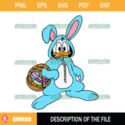 Easter Donald Duck SVG 1