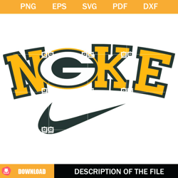 Nike Packers SVG, Green Bay Packers SVG, NFL Football SVG,NFL svg, NFL foodball