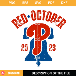 Phillies Red October SVG, Phillies Take October 2023 SVG, Philadelphia Phillies Red October SVG,NFL svg, NFL foodball