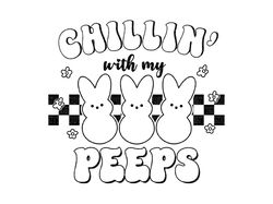 chilling with my peeps svg, chilling with my peeps coloring svg, chilling with my peeps tshirts, chilling with my peeps