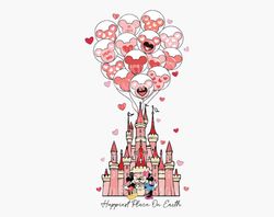 Happiest Place On Earth PNG, Valentine Mouse Png, Mouse Kiss Valentine Png, Valentines Day, Retro Valentines, Valentines