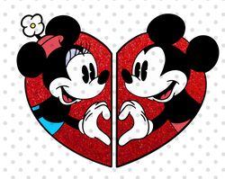 Mouse Couple Svg, Heart Svg, Valentines Day Svg, Love svg, valentines svg, Mouse cup svg, mouse svg