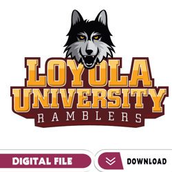 Loyola Ramblers Svg, Football Team Svg, Basketball, Collage, Game Day, Football, Instant Download