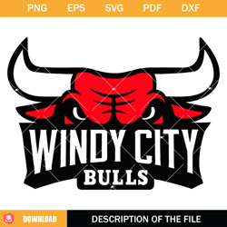Chicago Bulls Svg, Windy City Bulls Svg, Bulls Svg
