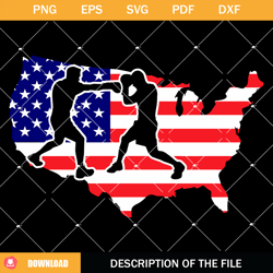 USA Map Flag Boxing Svg, Fighting Svg, Boxers Svg, Sports